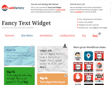 Tablet Screenshot of fancy-text-widget.webfactoryltd.com