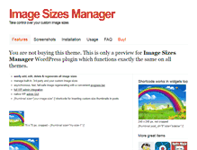 Tablet Screenshot of image-sizes-manager.webfactoryltd.com